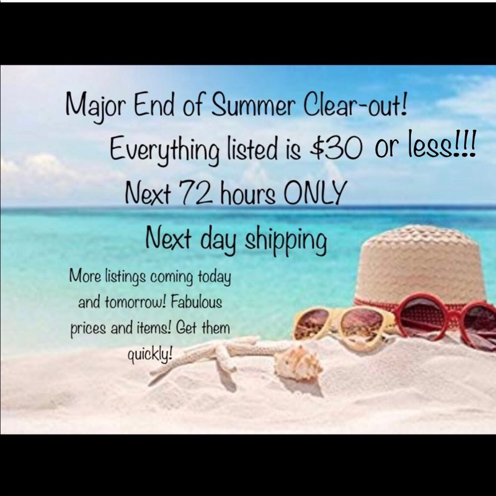 💥SALE ENDS SATURDAY 💥$30 or LESS on all items!